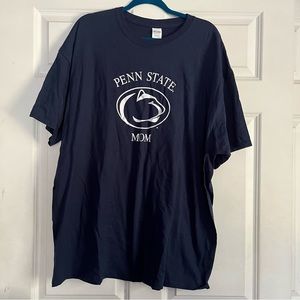 NWT Gildan Penn State Mom Nittany Lions Logo Short Sleeved Navy T Shirt